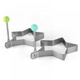 thumbnail image 3 of Reusable Pancake Mold for Kids Various Shapes Stainless Steel Fried Egg Molds, 3 of 6
