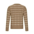 thumbnail image 6 of Riecok Cardigan Sweaters for Women Long Sleeves Crewneck Fall and Winter All-match Casual Fashion Knit Tops Sweaters Khaki XL, 6 of 9