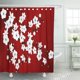 thumbnail image 1 of Cortina de Ducha ABPHQTO Flores de Cerezo Blanco Rojo 160x180 cm, 1 of 1