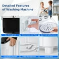 thumbnail image 6 of Laijoy Portable Washing Machine, 17.6 lbs Compact Twin Tub Laundry Washer with Drain Pump,11 lbs Washer 6.6 lbs Spinner Combo, 6 of 8