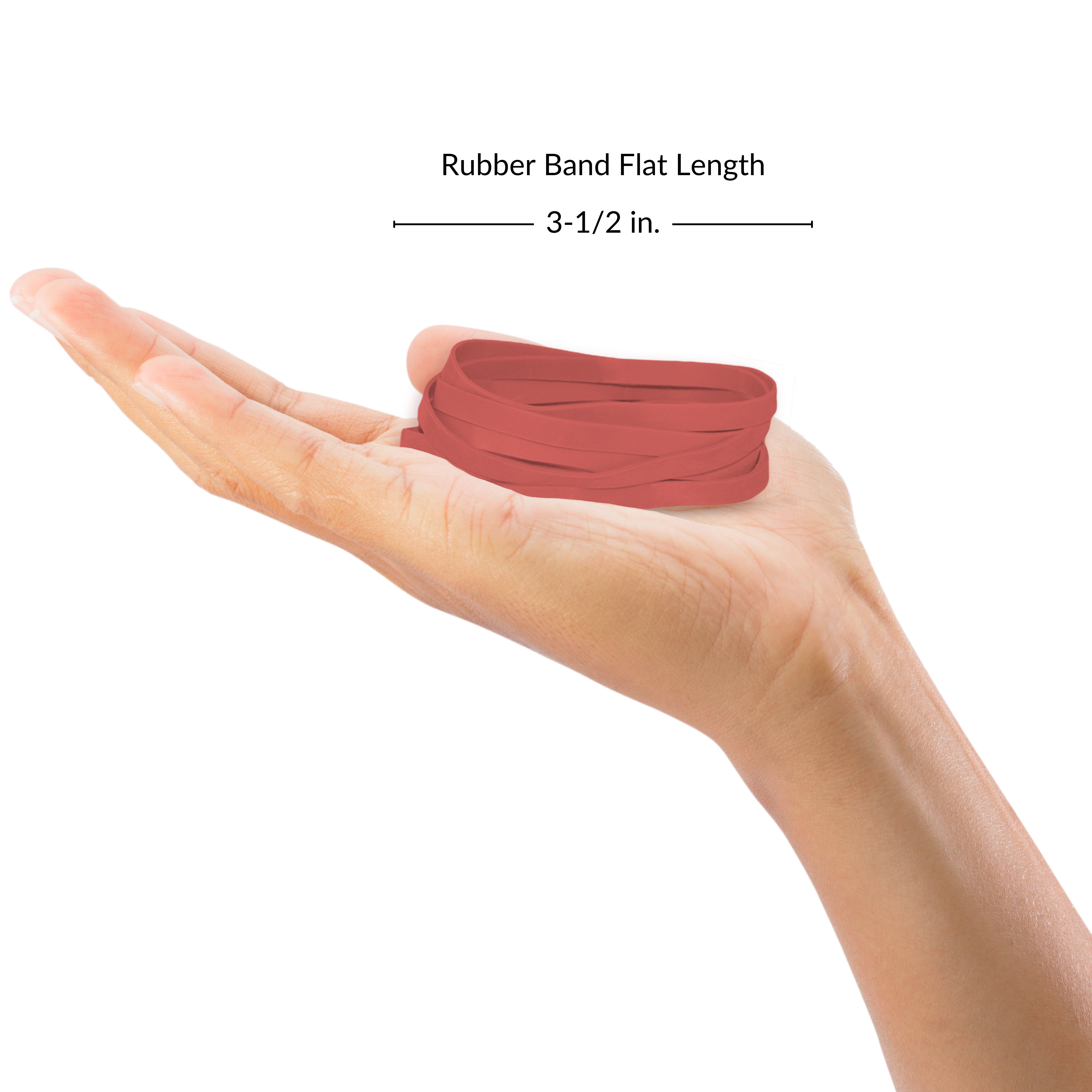 Upgrade Office Supply UPG25764RCS Rubber Bands, Size 64 (3-1/2 x 1/4), Red, 80 Bands per 1/4 lb, 100 Bag Case Pack (25 Pounds), Made in USA