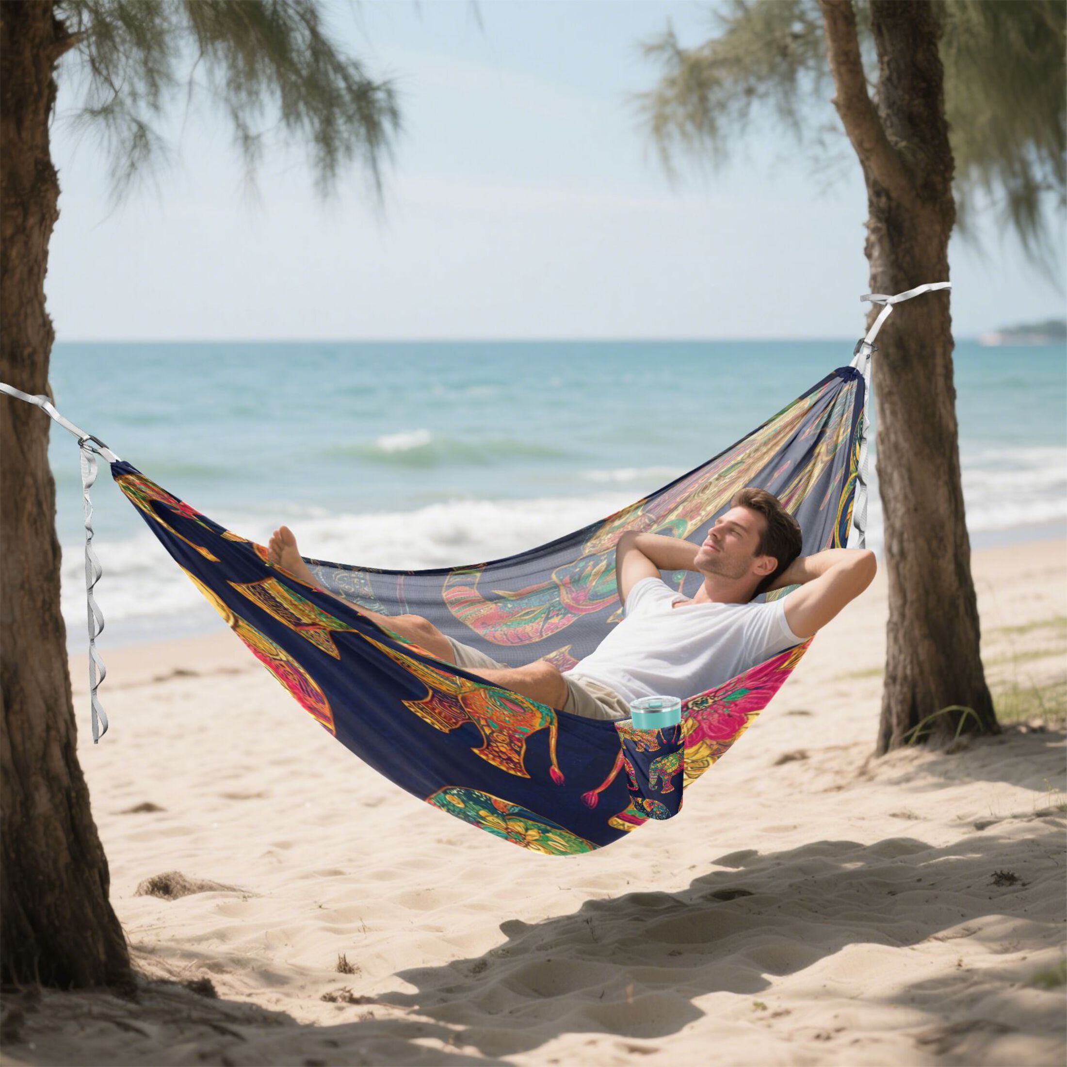 Hammock Camping Hammock Nylon Portable Hammock Travel Camping Hammock Color Cool Elephant