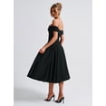 thumbnail image 4 of Women'S Off the Shoulder Cocktail Maxi Dress Sleeveless Casual A Line Elegant Flowy Formal Dresses, 4 of 9