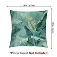thumbnail image 4 of Acheng Palm Leaves with Lush Branches and Leaves Tropical Jungle Palm Leaves Short Plush Pillowcase Set of 2 White, 4 of 7