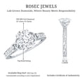 thumbnail image 5 of Vintage Style 1 Ct Diamond Engagement Ring - EF-VS Grade Lab Diamond Oval Ring, 10K White Gold, US 11.50, 5 of 8
