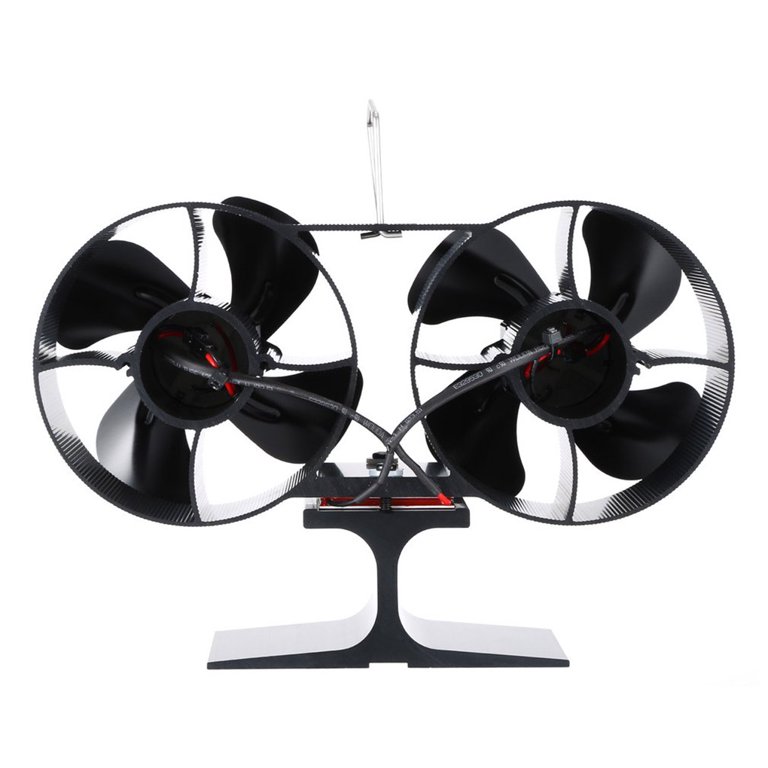 8 Vane Stove Fan for Log Wood Burner Heat Power Silent Operation Mini  Fireplace Accessories - Walmart.com