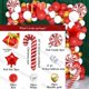 thumbnail image 1 of Arco de globos de Navidad, caja roja, verde, dorado, caramelo, guirnalda, cono, explosión, estrella, globos de aluminio, decoración de fiesta de Navidad de Año Nuevo, 1 of 4