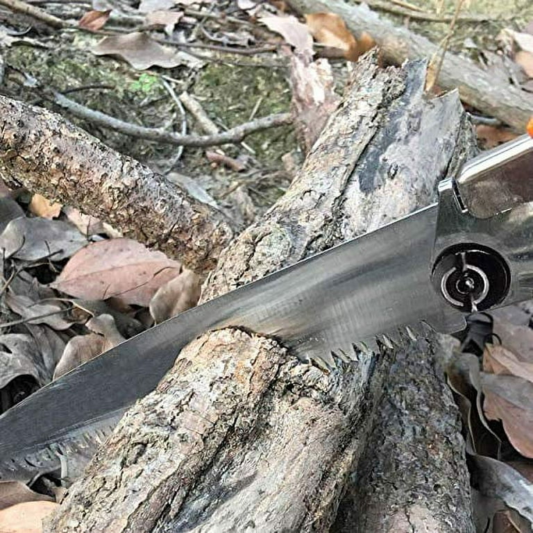 REXBETI Folding Saw Heavy Duty Extra Long 11 Inch Blade Hand Saw for Wood Camping Dry Wood Pruning Saw with Hard Teeth Quality SK 5 Steel