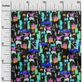 thumbnail image 2 of oneOone Polyester Spandex Black Fabric Abstracts Craft Projects Decor Fabric Printed By The Yard 56 Inch Wide, 2 of 5