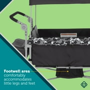 Safety 1st Summit Sprint Quad Wagon Stroller 4 Passenger, Charcoal Camo, Toddler, Unisex
