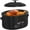 Black, variant on Allgain8 QT Electric Roaster Oven with Self-Basting Lid, Turkey Roaster Oven with Defrost Warm Function, Removable Pan and Rack, Stainless Steel White