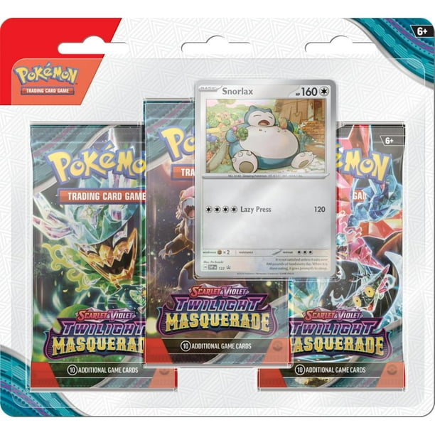 Pokemon TCG: SV6 Twilight Masquerade 3 Pack Blister - Snorlax