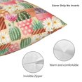 thumbnail image 4 of Rateoe High Detail Succulent Pattern Throw Pillow Cover Premium Pillow Stuffer Sham Square for Decorative Cushion Bed Couch Sofa(Pillow insert not included), 4 of 8