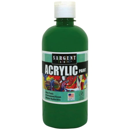 - Sargent Art® Acrylic Paint, 16 oz. Squeeze Bottle, Green, 3/pkg