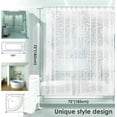 thumbnail image 4 of Cortina de Ducha Semi-Impermeable, EVA Resistente al Moho, Sin PVC, con Hebilla de Cortina 180 x 180 cm (Transparente), 4 of 5