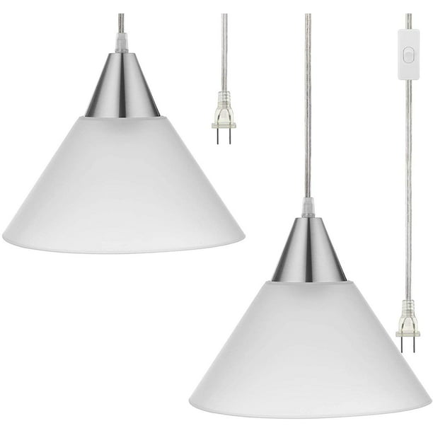 Dewenwils Plug In Indoor Pendant, How To Get A Ceiling Light Shade Off