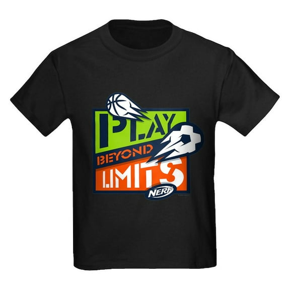 CafePress - Nerf Beyond Limits T Shirt - Dark T-Shirt Kids XS-XL