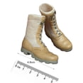thumbnail image 7 of 1:6 Scale Soldier Shoes Mid Calf Winter Boot Work Boot Formal Simulation Lace up Desert Boots for 12'' Male Figure Doll Light Yellow, 7 of 7
