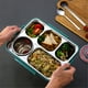 thumbnail image 4 of Toystoory Fiambrera Caja de alimentos a prueba de fugas de acero inoxidable Contenedor de almacenamiento de comidas con aislamiento térmico, Verde, L Suministros térmicos verde L Toystoory HA006687-06, 4 of 6