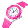 thumbnail image 2 of Reloj de cuarzo con esfera redonda para niños, reloj de pulsera impermeable informal deportivo para niños Gilrs, correa ajustable Scienceny EL4553-06, 2 of 2
