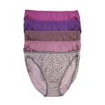 thumbnail image 1 of Felina | So Smooth Modal Hi Cut Panty | Hi Leg Opening Panties for Women | 5-Pack (Medium, Lavender Mist), 1 of 3