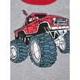 thumbnail image 6 of WIBACKER Toddlers and Kids' Snug-Fit 100% Cotton Pajama Sleepwear Sets Long Sleeve Tractor Pjs Size 3-8T, 6 of 10