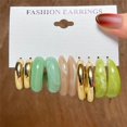 thumbnail image 1 of XP17 conjunto de pendientes vintage pendientes circulares de perlas pendientes femeninos, 1 of 6