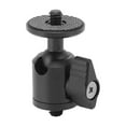 thumbnail image 1 of Ball Head Mount, Versatile 360 Degree Rotation Large Loading Aluminum Alloy 1/4in Ball Head Mount With Additional 1/4in Screw For Camera For Smartphone, 1 of 8