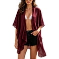 thumbnail image 2 of Gamivast Sarong Cover up for Women Chiffon Tie Front Wrap Scarf Sheer Lightweight Versatile Swimsuit Cover up Beachwear Vacation Resort Wear Cruise Poolside Beach to Boardwalk, 2 of 6