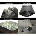 thumbnail image 2 of SJPACK 100PCS 3.5inch*5.1inch Matte Black Food Safe Aluminium Mylar Foil Favor Treat Bags Resealable Snack Stand Up Pouches Food Storage, 2 of 7