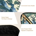 thumbnail image 5 of FORMRS Makeup Bag Travel Cosmetic Organizer for Women Fold Flat Zipper Pouch with Handle, Retro Tree, 5 of 8