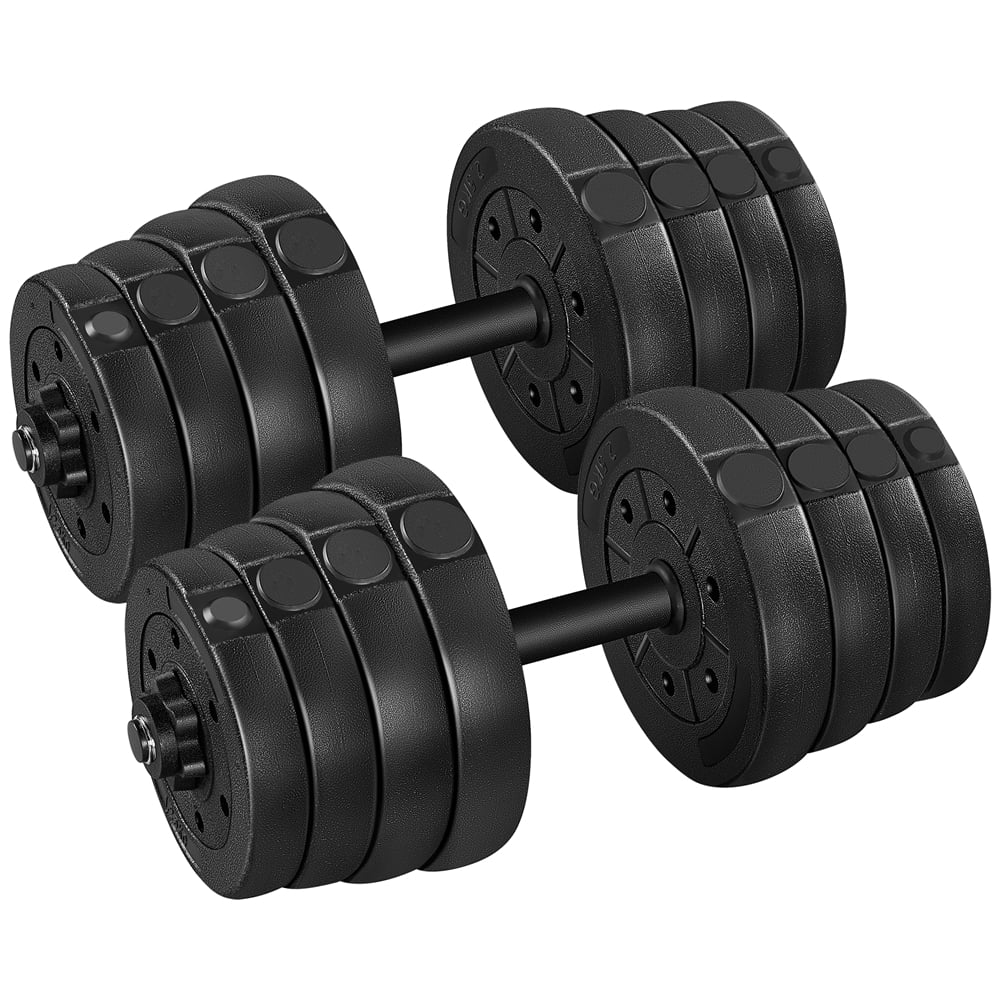 NEW FITNESS 30KG DUMBELLS PAIR OF WEIGHTS BARBELL/DUMBBELL BODY BUILDING SET 