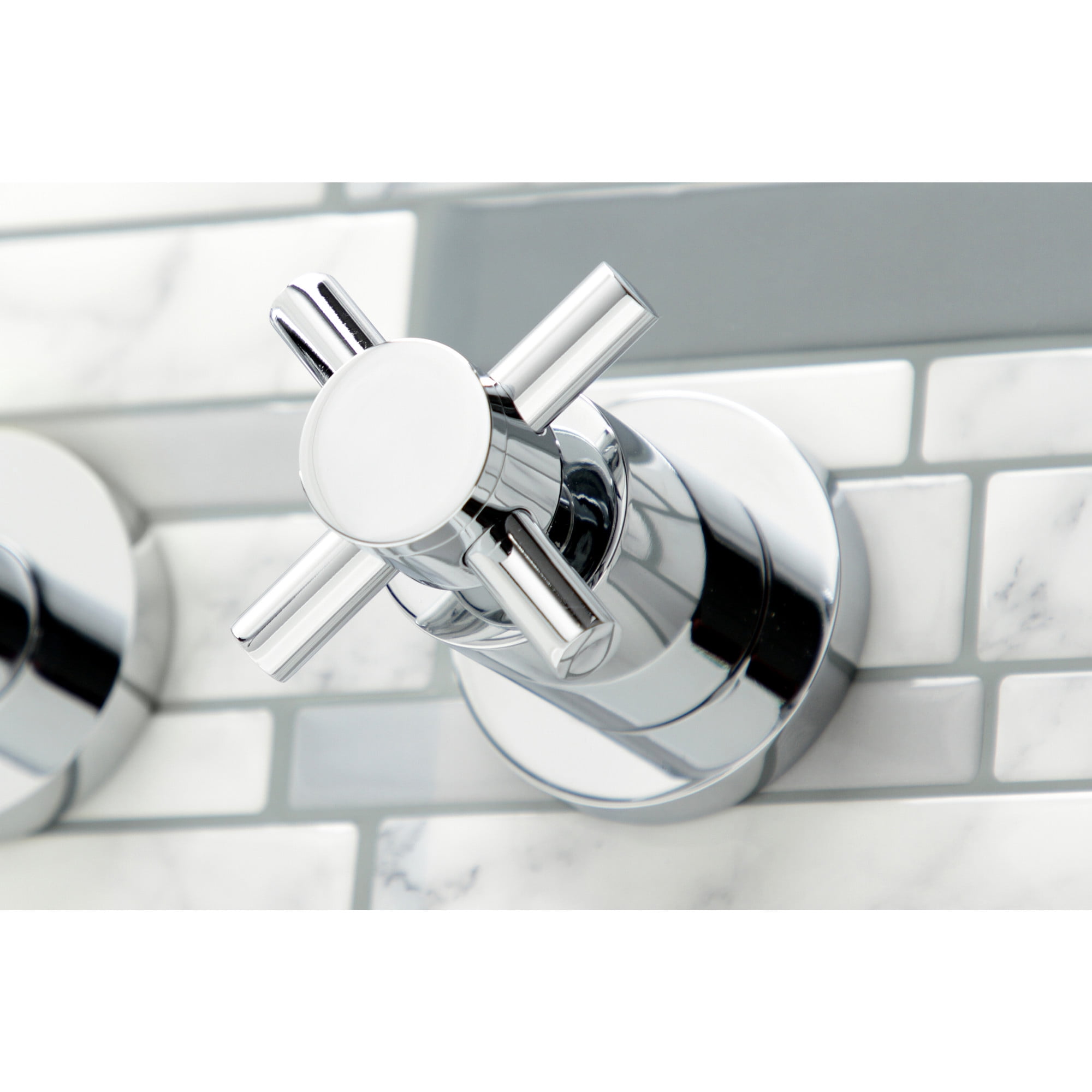 Kingston Brass KS8051DX Concord Two-Handle Wall Mount Roman Tub Faucet, Polished Chrome