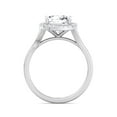 thumbnail image 3 of Margot - Moissanite Cushion Cut Lab Diamond Solitaire Engagement Ring With Halo, 3 of 5