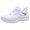 01#White, variant on Men Thunder Logo Breathable Mesh Sneakers Elastic Lace Lightweight Daily Walking Athletic Trainers