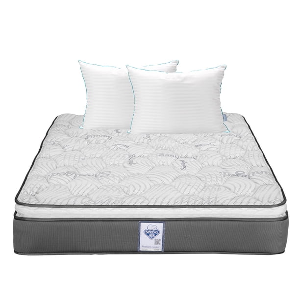 Colchón Matrimonial Prestige Spring Air + Almohadas Royal Twin