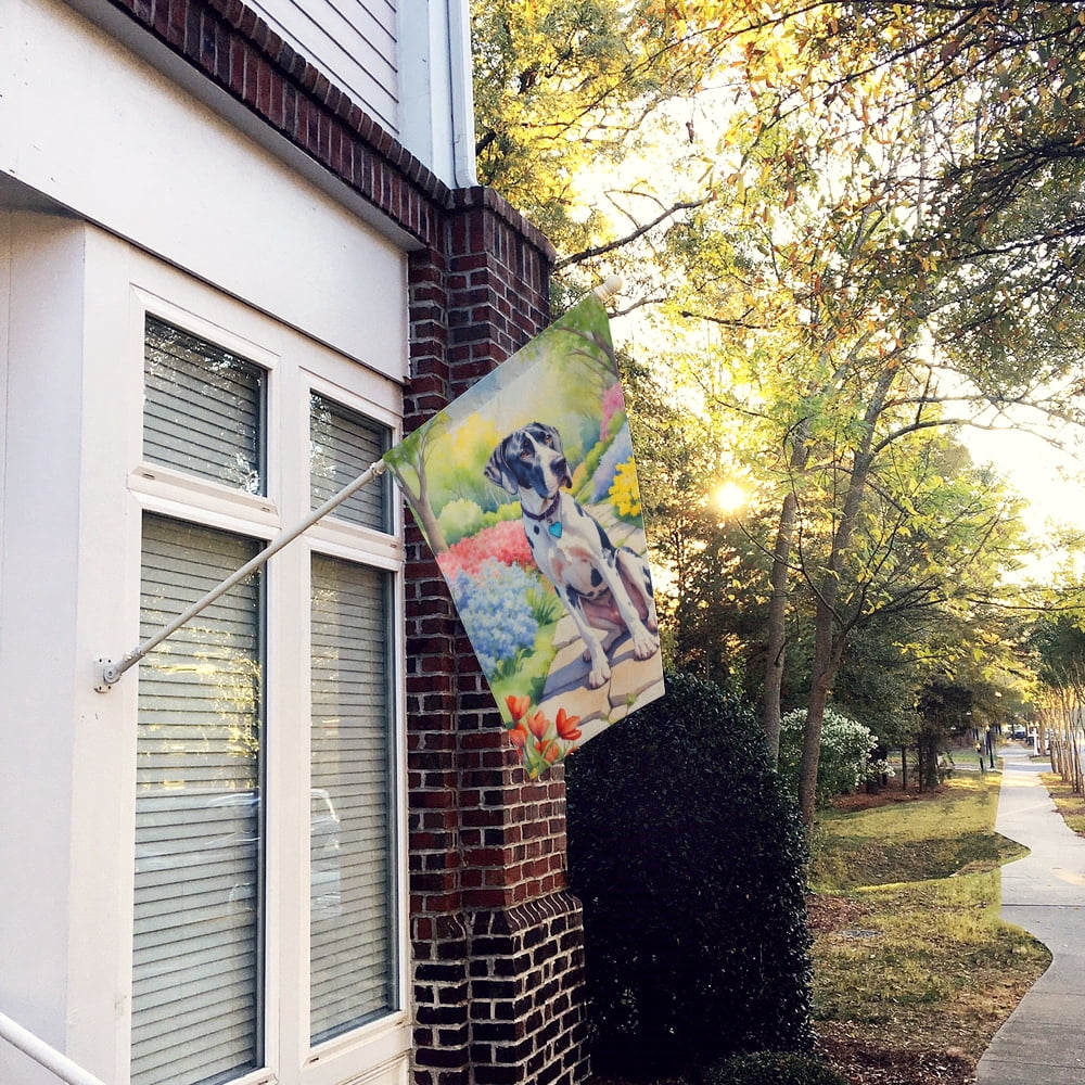 Great Dane Spring Path House Flag 28 in x 40 in
