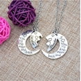 thumbnail image 2 of Limei Mother Daughter Necklace Set, Mom I Love You to the Moon and Back Mom and Daughter Necklaces Jewelry Pendant Necklace (Silver), 2 of 5
