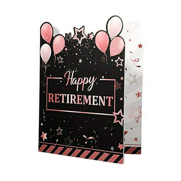 TOWED22 New Giant Guestbook Retirement Greeting Cards Are Fun And Innovative(Pink)
