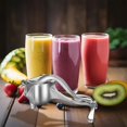 thumbnail image 4 of Hearth & Gear Manual Juicer Hand Juicer Squeezer For Efficient Juice Extraction Aluminum Alloy For Orange Lime Pomegranate Easy &Quick Clean Juice Juicing Clean Nut Milk Bag Reusable for Celery Juice, 4 of 6