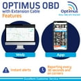 thumbnail image 2 of Optimus Plug-in GPS Tracker for Cars - Easy Installation - Harsh Driving Alerts - Reporting History and More - Extension Cable Included, 2 of 5