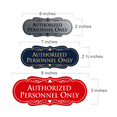thumbnail image 2 of Designer Authorized Personnel Only Sign(Brushed Gold) - Large, 2 of 6