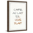 thumbnail image 2 of Marmont Hill Cafe Au Lait S'il Vous Plait Framed Wall Art, 2 of 6