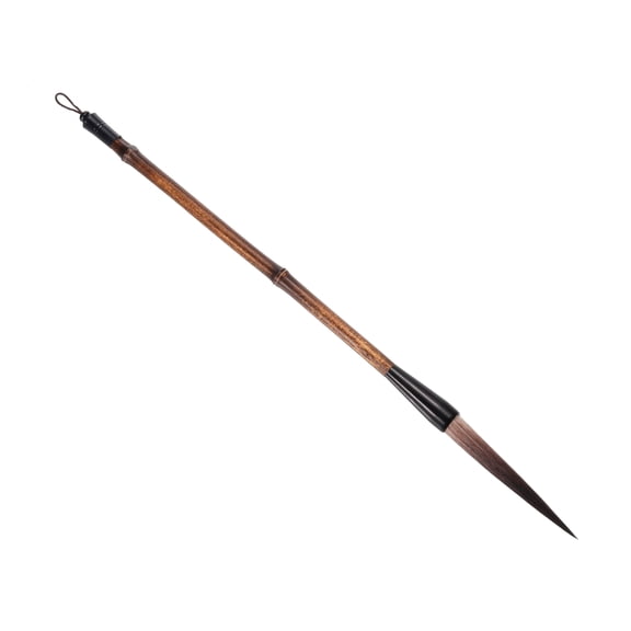Uxcell 13mm Chinese Calligraphy Brushes Watercolor Ink Painting Writing Drawing Bamboo Handle for Beginners Gray