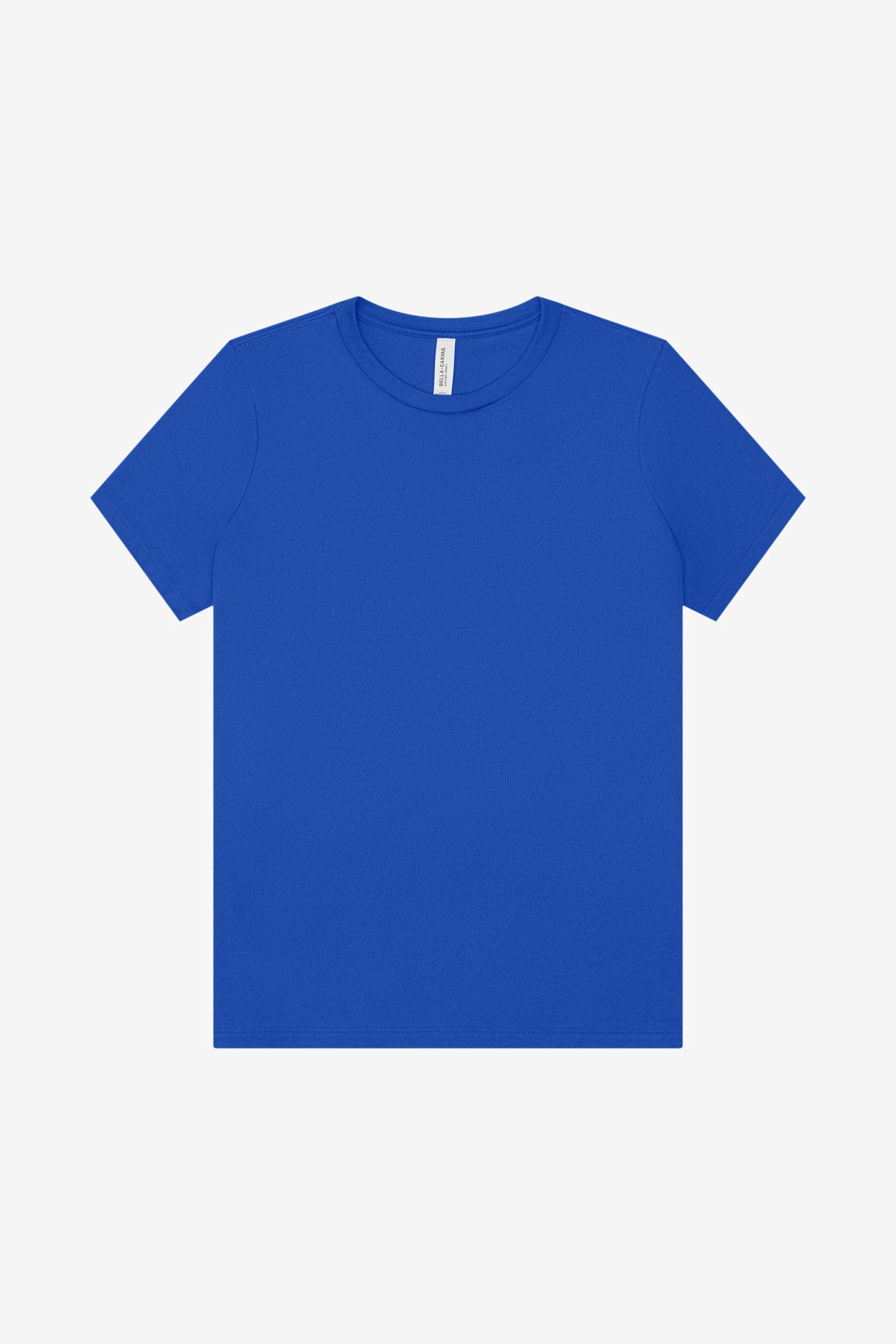 BELLA+CANVAS Women's Crew Neck Personalized T-Shirt, Create your own Designs, True Royal, Large