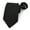 SolidColor-Black, variant on MENDENG Zipper Ties for Men Adjustable 3.15" Black Neckties for Party Daily Dress Business Solid