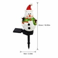thumbnail image 3 of Outdoor Solar Light with 17 Inch Snowman Design, Waterproof Light for Christmas Decoration Yard and Garden, Solar Garden Light Stake, 1 Pack, 3 of 5