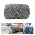 thumbnail image 5 of perfeclan Chunky Wool Yarn, Arm Knitting Yarn, Lightweight DIY Hand Knitting, Bulky Yarn, Heavy Yarn for Crafts, Bed, Fence, Hats, Tapestry, Sweater Gray, 5 of 9