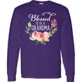 thumbnail image 3 of Inktastic Blessed to Be a Grandma with Flowers Long Sleeve T-Shirt, 3 of 5