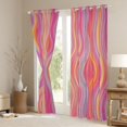 thumbnail image 3 of Castle Fairy Gradient Blackout Curtains Set of 2 (52x84 Each),Abstract Window Curtains, 3 of 6